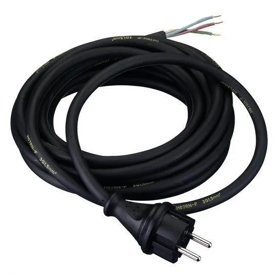 AANSLUITSKABEL 10 METER | 2X1,5 MM² H07RNF ZWART KLASSE 2 | 104636