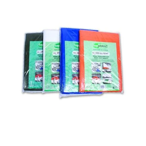 Dekkleed blauw/groen zware kwaliteit 180gr 8 x 10 meter