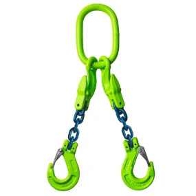 DELTALOCK GRADE 100 - 2-SPRONG 13 MM X 4 METER - KLEPHAAK EN INKORTHAAK - WLL GEBASEERD OP 0 - 45°
