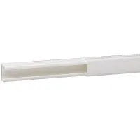 DLP LIJST 20 X 12,5 MM  WIT LENGTE 2,1 METER  MET DEKSEL