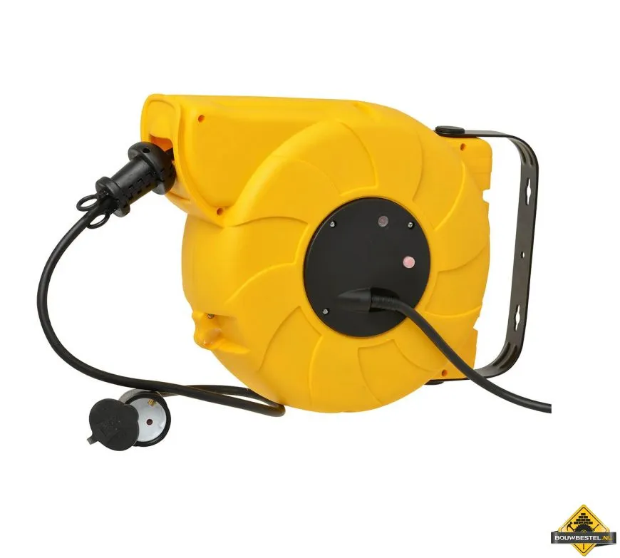 Kabelhaspel met veer 9 + 2 meter