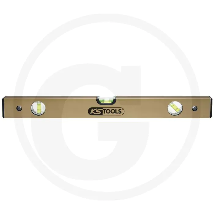 Ks tools aluminiumprofil-wasserwaage, 800 mm - 3 acrylglas-blocklibellen - 0,5 mm/meter
