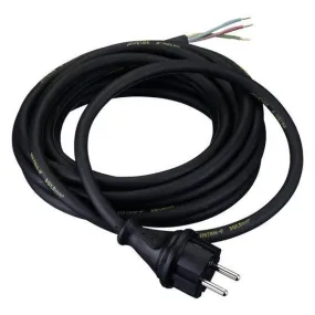 Netsnoer 10 meter neopreen | 2x1,0 mm² H07RN-F zwart | klasse 2 | 104714