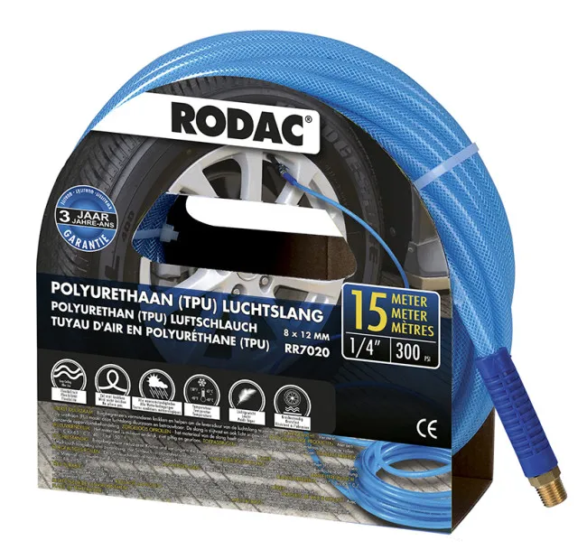 RR7020 RODAC Luchtslang PU 8x12mm, 15 meter