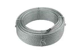 Staalkabel verzinkt 6mm - Bundel 25 meter