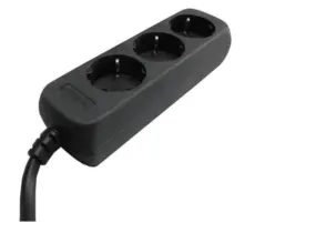 TCD 3V + RA 3 METER 3X1.0MM² ZWART