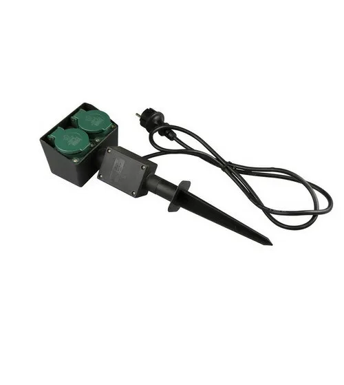 TUINSPIES 2V + RA 1.5 METER 3X1.5MM² H05RNF ZWART
