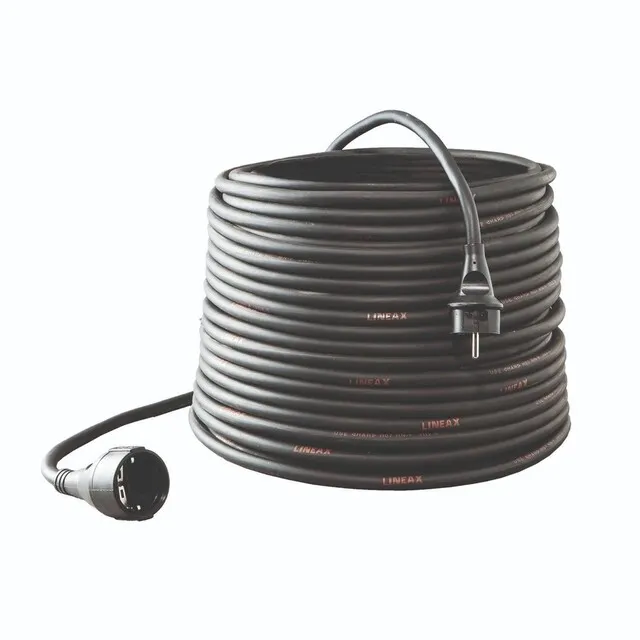 Verlengkabel 230 Volt 3 x 2.5 mm2 Zwart 10  Meter