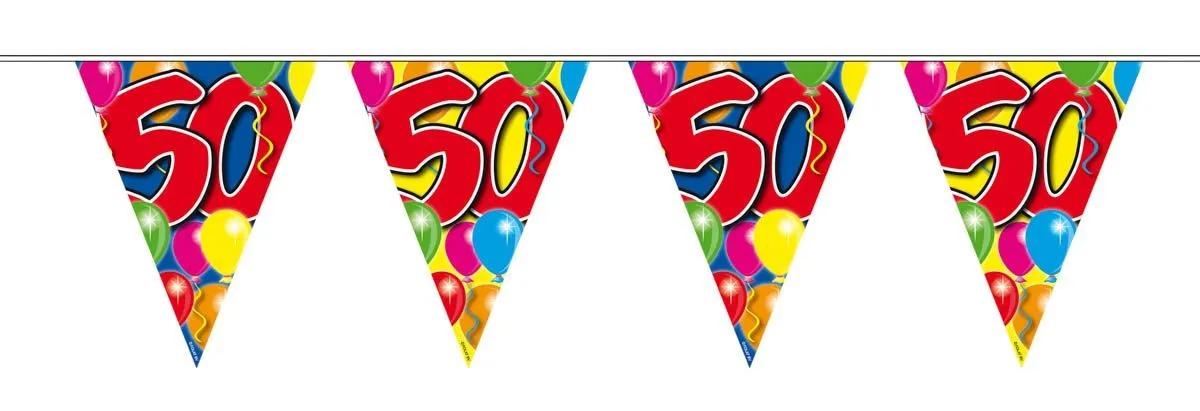 vlaggenlijn 50 Jaar 10 meter