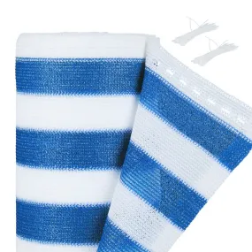 Zichtbreeknet blauw-wit 2 meter hoog